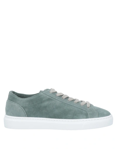 Shop Doucal's Woman Sneakers Sage Green Size 8 Soft Leather