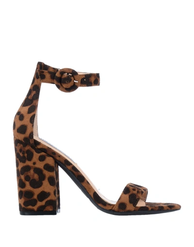 Shop Francesco Milano Sandals In Camel