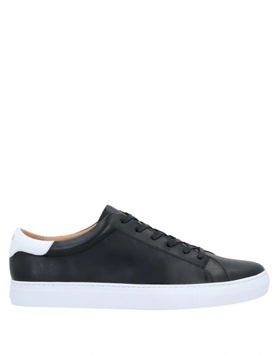 Shop Polo Ralph Lauren Man Sneakers Black Size 9 Bovine Leather
