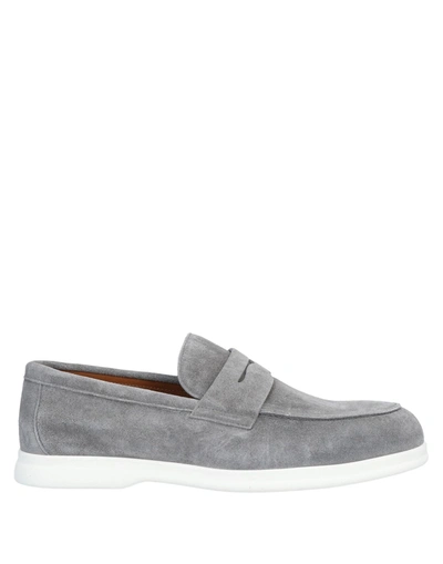 Shop Doucal's Loafers In Grey