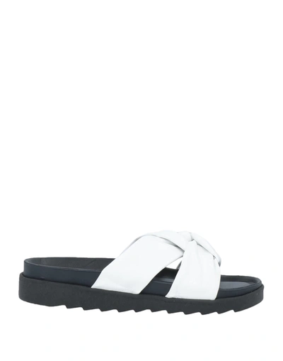 Shop Apepazza Woman Sandals White Size 10 Soft Leather