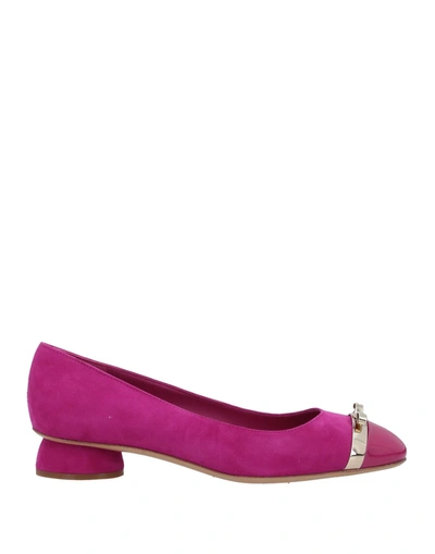 Ferragamo Ballet Flats In Pink