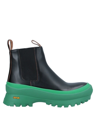 Shop Jil Sander Woman Ankle Boots Black Size 5 Soft Leather