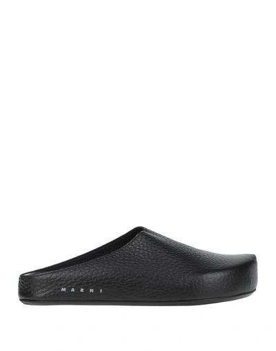 Shop Marni Man Mules & Clogs Black Size 11 Soft Leather