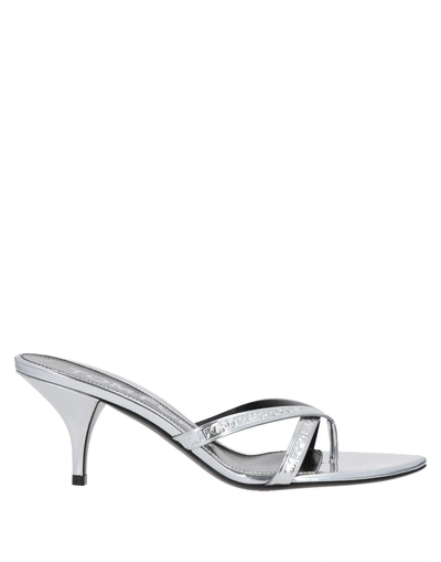 Shop Tom Ford Toe Strap Sandals In Silver