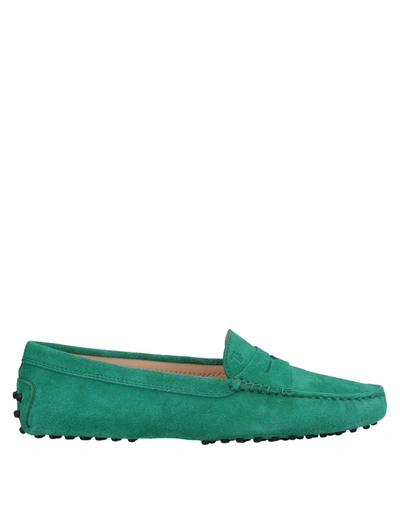 Shop Tod's Loafers In Emerald Green