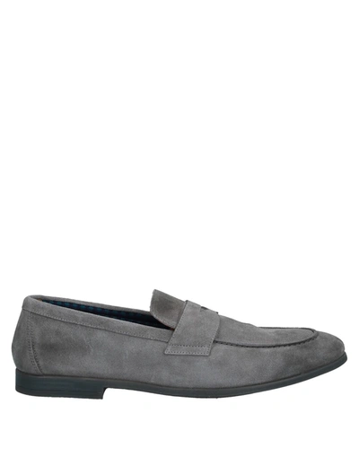 Shop Doucal's Man Loafers Grey Size 10 Soft Leather
