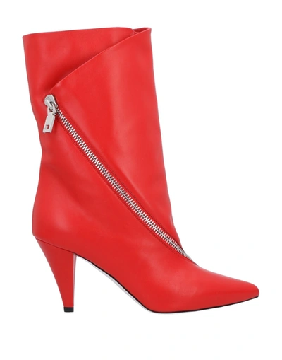 Shop Givenchy Ankle Boots In Red