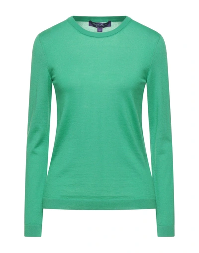 Shop Ralph Lauren Collection Woman Sweater Green Size L Cashmere