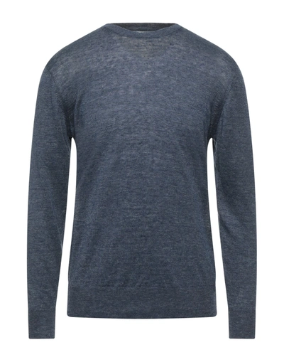 Shop Roy Rogers Sweaters In Slate Blue