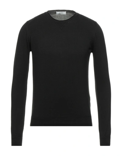 Shop Alpha Studio Man Sweater Black Size 40 Cotton
