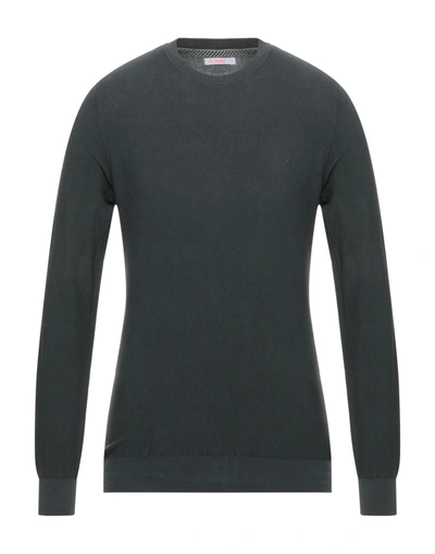 Shop Sun 68 Man Sweater Steel Grey Size 3xl Cotton