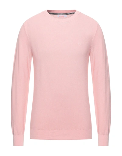 Shop Sun 68 Man Sweater Pink Size 3xl Cotton