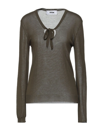 Shop Mauro Grifoni Sweaters In Military Green