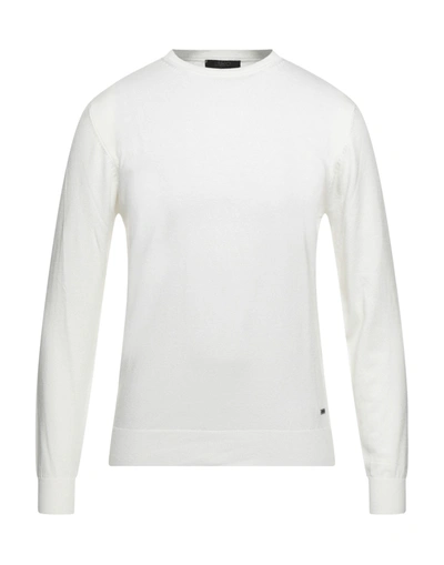 Shop Liu •jo Man Man Sweater White Size 3xl Viscose, Acrylic, Polyamide