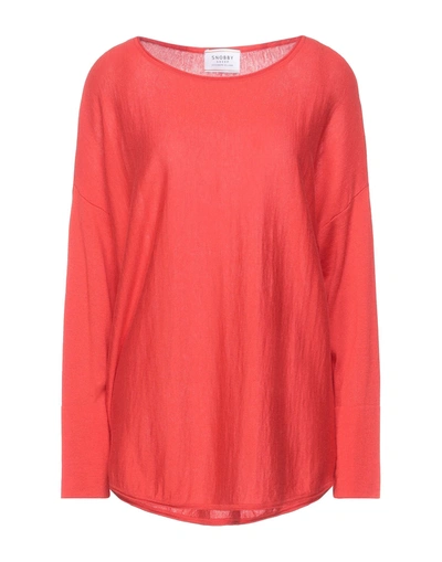 Shop Snobby Sheep Woman Sweater Coral Size 10 Silk, Cashmere