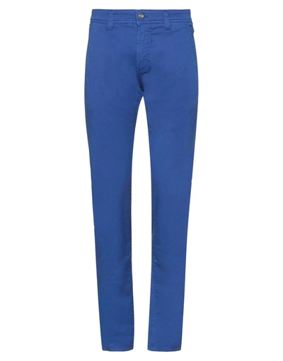 Shop Nicwave Man Pants Bright Blue Size 32 Cotton, Elastane
