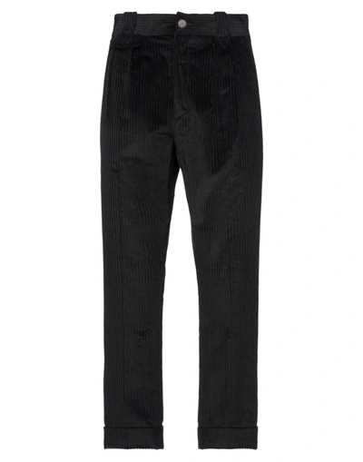 Shop Messagerie Man Pants Black Size 36 Cotton, Elastane
