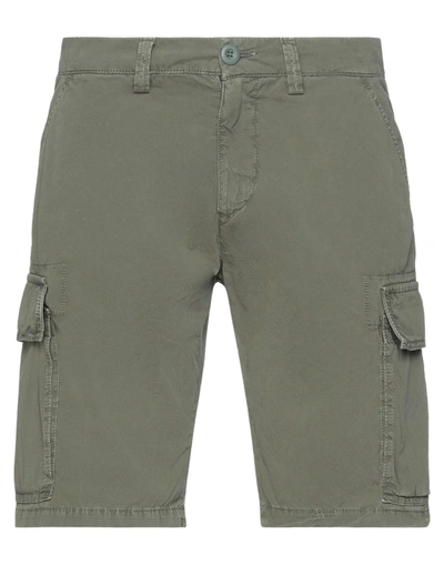 Shop Modfitters Man Shorts & Bermuda Shorts Military Green Size 31 Cotton