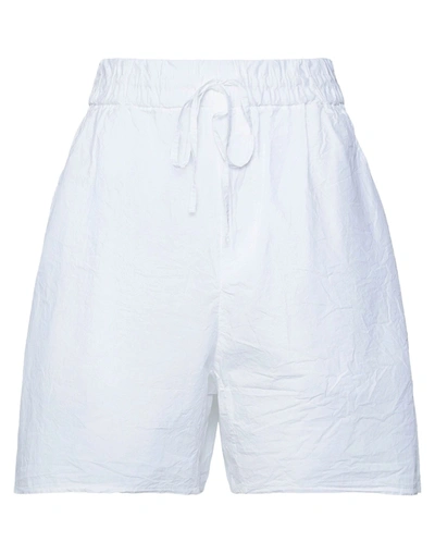 Shop Album Di Famiglia Shorts & Bermuda Shorts In White