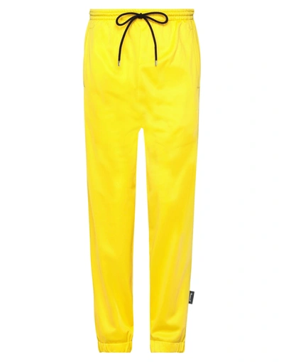 Shop Numero 00 Man Pants Yellow Size M Polyester