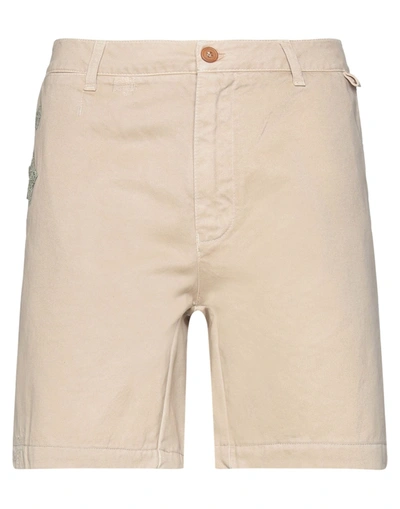 Shop Ermanno Scervino Man Shorts & Bermuda Shorts Sand Size 30 Cotton In Beige