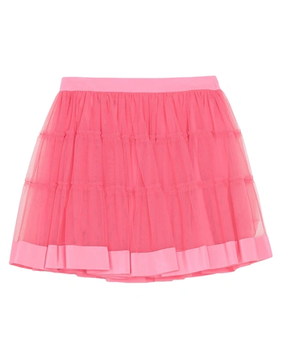 Shop Moschino Mini Skirts In Coral