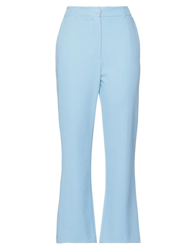 Shop Denny Rose Woman Pants Sky Blue Size 10 Polyester, Elastane