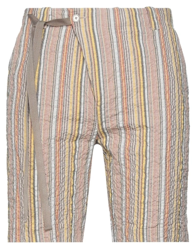 Shop Daniele Alessandrini Man Shorts & Bermuda Shorts Beige Size 30 Cotton, Polyester, Polyamide, Elastan