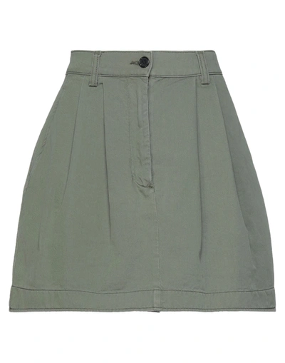 Shop Department 5 Woman Mini Skirt Military Green Size 31 Cotton