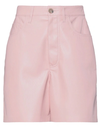 Shop Nanushka Woman Shorts & Bermuda Shorts Light Pink Size Xs Polyester, Polyurethane