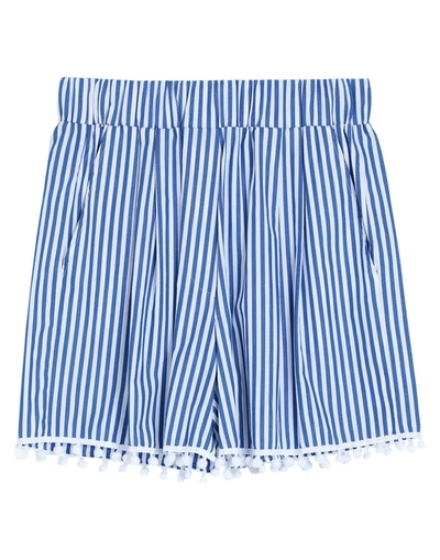 Shop Gna Gina Gorgeous Woman Shorts & Bermuda Shorts Azure Size 4 Cotton In Blue