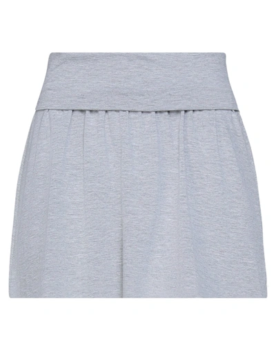 Shop Frankie Morello Mini Skirts In Light Grey