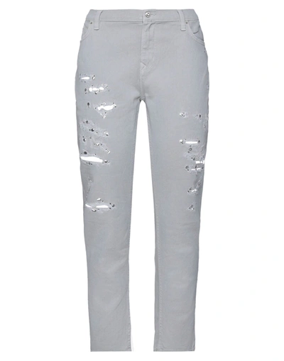 Shop Ean 13 Woman Jeans Grey Size 6 Cotton, Elastane