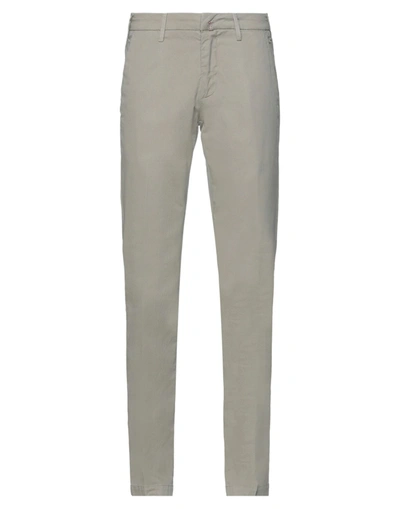 Shop Baronio Man Pants Dove Grey Size 29 Cotton, Elastane