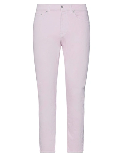 Shop Mauro Grifoni Grifoni Man Jeans Pink Size 30 Cotton, Elastane