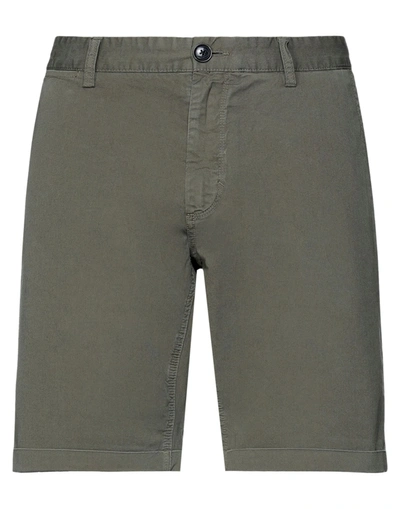 Sun 68 Man Shorts & Bermuda Shorts Military Green Size 31 Cotton, Elastane In Green
