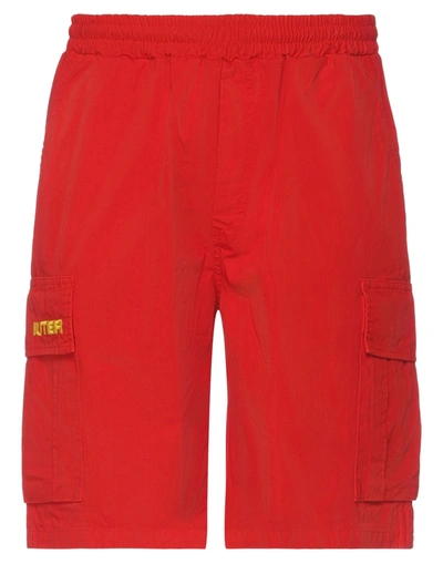 Shop Iuter Man Shorts & Bermuda Shorts Red Size Xl Cotton
