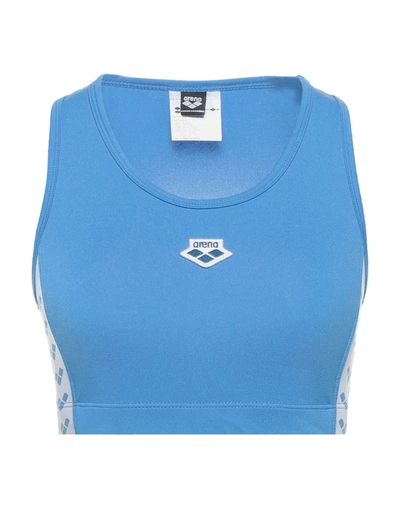 Shop Arena W Bra Top Team Woman Top Azure Size L Polyester, Elastane In Blue