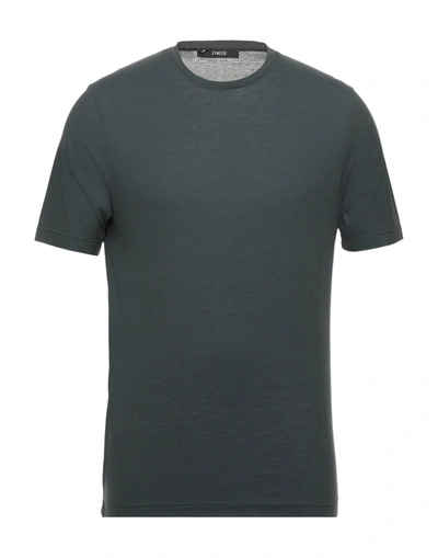 Shop Eynesse T-shirts In Steel Grey