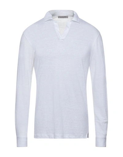 Shop La Fileria Polo Shirts In White