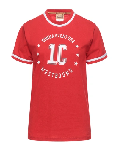 Shop Donnavventura By Alviero Martini 1a Classe T-shirts In Red