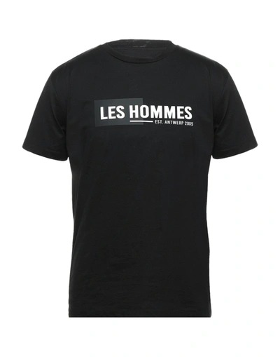 Shop Les Hommes T-shirts In Black