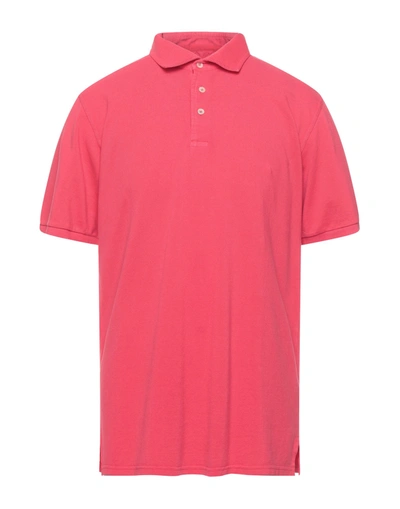 Shop Fedeli Polo Shirts In Red