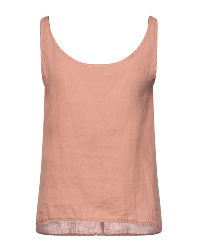 Shop Crossley Woman Top Blush Size Xs Linen In Pink