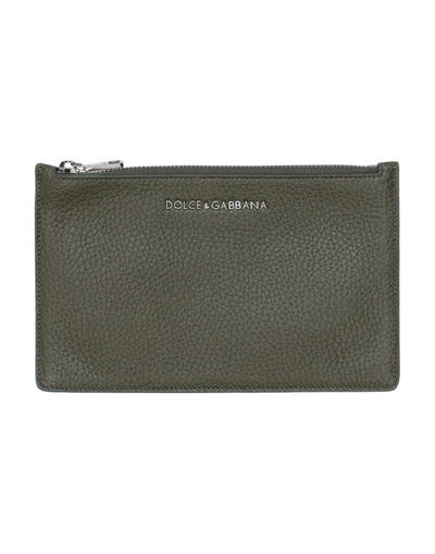 Shop Dolce & Gabbana Pouches In Dark Green