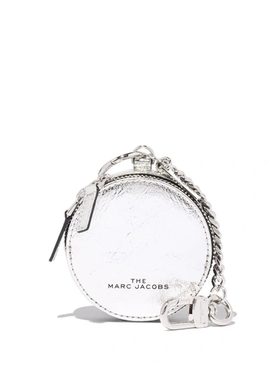 Shop Marc Jacobs The Sweet Spot Coin Purse In Silver