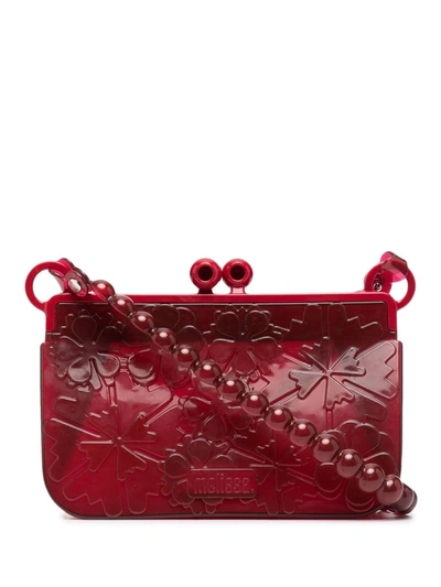 Shop Viktor & Rolf X Melissa Bloom 3d Patterned Shoulder Bag In Red