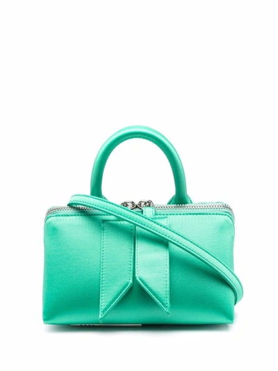 Shop Attico Friday Mini Tote Bag In Green