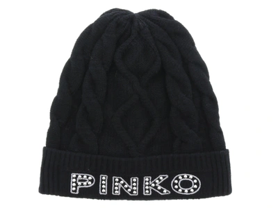 Shop Pinko Logo Hat In Black